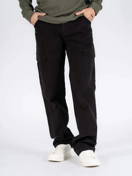 Męskie Spodnie Materiałowe Marcus Gerry Cargo 9098 Black 16-200135. Czarne spodnie materiałowe MARCUS, l, bez wzorów, z materiału. Za 169.99 zł.