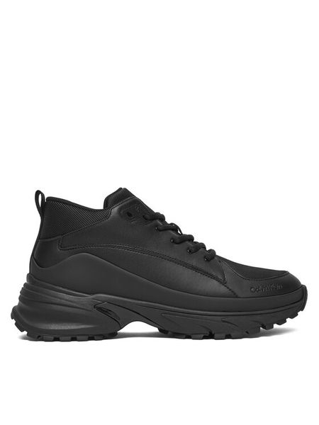 Calvin Klein Sneakersy Hike Runner Mid Laceup Tech Mix YM0YM01418 Czarny. Czarne buty sportowe casual CALVIN KLEIN, bez wzorów, ze skóry, bez zapięcia. Za 389.99 zł.