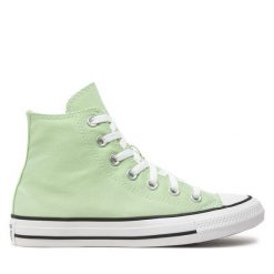 Trampki Converse. Zielone trampki Converse, bez wzorów, bez zapięcia. Za 219.99 zł.