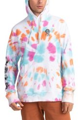 Bluza męska Element Bloom Tie Dye. Białe bluzy z kapturem Element, m, bez wzorów, z bawełny, z kapturem. Za 155.49 zł.