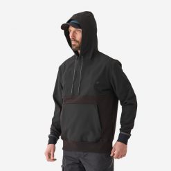 Bluza z kapturem Caperlan 500 Softshell. Czarne bluzy CAPERLAN, l, bez wzorów, z softshellu, z kapturem. W wyprzedaży za 199.99 zł.