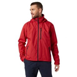 Kurtka żeglarska męska Helly Hansen CREW HOODED. Czerwone kurtki Helly Hansen, m, bez wzorów, bez kaptura. Za 460.99 zł.