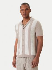 JOOP! Koszula Galvo 30101514 Beżowy Regular Fit. Brązowe koszule JOOP!, l, bez wzorów, z bawełny, bez kołnierzyka, bez ramiączek. Za 609.99 zł.