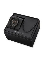 Armani Exchange Zegarek AX7162SET Czarny. Czarne, analogowe zegarki Armani Exchange. Za 1,169.00 zł.