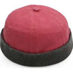 Czapka Dokerka, Czerwona, Szara Wiosenno-Letnia, Jesienna, Hipsterska. Czerwone czapki zimowe Pako Jeans, bez wzorów, z bawełny. Za 49.00 zł.