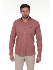 The Time of Bocha Koszula - Regular fit - w kolorze czerwonym rozmiar: M. Czerwone koszule The Time of Bocha, m, bez wzorów, bez kołnierzyka, bez ramiączek. Za 173.99 zł.