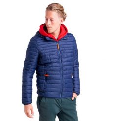 Męska kurtka Leone z kapturem i zamkiem Basic. Niebieskie kurtki LEONE 1947 APPAREL, l, bez wzorów, z tkaniny, z kapturem. W wyprzedaży za 279.50 zł.