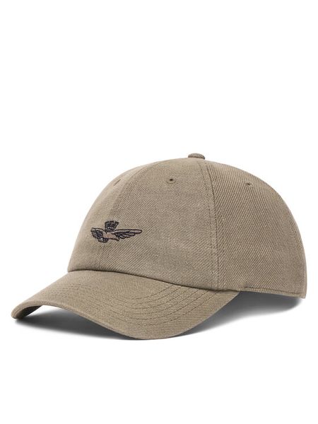 Aeronautica Militare Czapka z daszkiem 261HA1245UCT04293 Beżowy. Brązowe czapki z daszkiem Aeronautica Militare, bez wzorów, ze lnu. Za 269.99 zł.