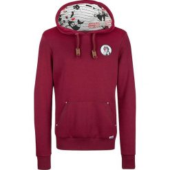 Bluza w kolorze bordowym. Bluzy z kapturem marki Homebase, Tuffskull & Soulstar, m, ze skóry ekologicznej, z kapturem. W wyprzedaży za 182.95 zł.