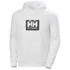 Bluza z kapturem Helly Hansen Box. Białe bluzy Helly Hansen, m, bez wzorów, z bawełny, z kapturem. Za 368.00 zł.
