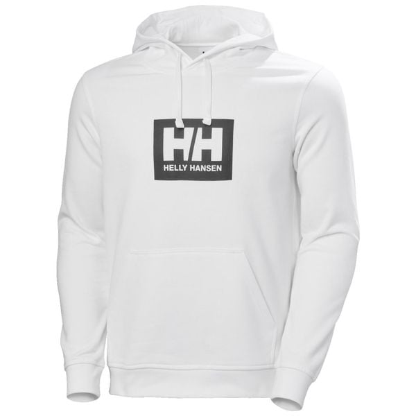 Bluza z kapturem Helly Hansen Box. Białe bluzy Helly Hansen, m, bez wzorów, z bawełny, z kapturem. Za 368.00 zł.