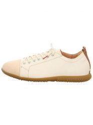 Think! Skórzane sneakersy w kolorze kremowo-jasnobrązowym rozmiar: 46,5. Brązowe buty sportowe casual Think!, bez wzorów, bez zapięcia. Za 467.95 zł.