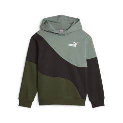 Puma Bluza Power Cat Fl 67423231. Zielone bluzy z kapturem Puma, s, bez wzorów, z gumy, z kapturem. Za 180.99 zł.