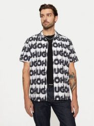 Hugo Koszula Ellino 50534240 Biały Relaxed Fit. Białe koszule Hugo, m, bez wzorów, z bawełny, bez kołnierzyka, bez ramiączek. Za 249.99 zł.