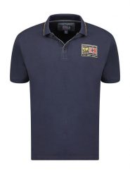 Geographical Norway Koszulka polo "Karite" w kolorze granatowym rozmiar: XXL. Niebieskie koszulki polo Geographical Norway, xxl, bez wzorów, z bawełny, bez kołnierzyka, bez ramiączek. Za 106.13 zł.