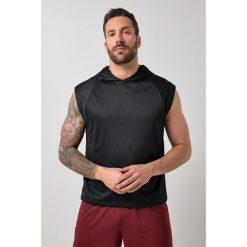 Męska Bluza z kapturem fitness Belly Fit siateczka kaptur szybkoschnąca. Czarne bluzy JAY-PI, m, bez wzorów, z elastanu, z kapturem. Za 239.99 zł.