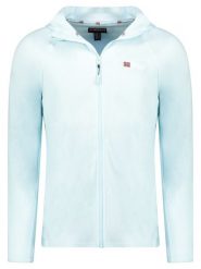 Geographical Norway Kurtka polarowa "Tugood" w kolorze błękitnym rozmiar: M. Niebieskie kurtki Geographical Norway, m, bez wzorów, z materiału, bez kaptura. Za 91.77 zł.