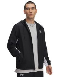 Under Armour Kurtka przeciwwiatrowa "Rival" w kolorze czarnym rozmiar: XL. Czarne kurtki Under Armour, xl, bez wzorów, bez kaptura. Za 154.79 zł.