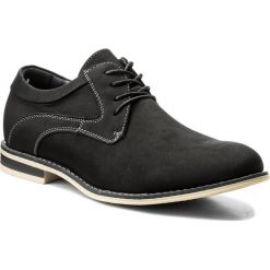 Półbuty OTTIMO - M11222624-1 Czarny. Czarne eleganckie półbuty Ottimo, bez wzorów, ze skóry ekologicznej, bez obcasa, bez zapięcia. W wyprzedaży za 49.99 zł.