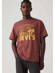 Levi's Koszulka w kolorze ceglanym rozmiar: L. Brązowe bezrękawniki Levi's®, l, bez wzorów, z bawełny, bez kołnierzyka, bez ramiączek. Za 79.03 zł.