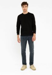 Jeansy, Slim Fit, D-DEXTER 49. Brązowe spodnie materiałowe Volcano, m, bez wzorów, z elastanu, eleganckie. Za 199.99 zł.