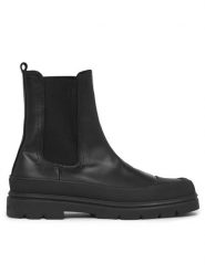 Calvin Klein Sztyblety Chelsea Boot High HM0HM01215 Czarny. Czarne sztyblety CALVIN KLEIN, bez wzorów, ze skóry, bez obcasa, bez zapięcia. Za 849.61 zł.