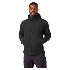 Wodoodporna kurtka Helly Hansen Cascade Shield. Czarne kurtki przeciwdeszczowe Helly Hansen, bez wzorów, bez kaptura. Za 524.99 zł.