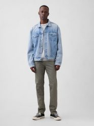 GAP Dżinsy - Slim fit - w kolorze oliwkowym rozmiar: W33/L32. Zielone jeansy GAP, l. Za 159.95 zł.