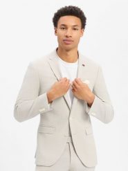Finshley & Harding London kurtka Baukaste Mężczyźni Slim Fit beżowy, 94. Brązowe kurtki Finshley & Harding London, m, bez wzorów, z syntetyku, bez kaptura. Za 479.95 zł.