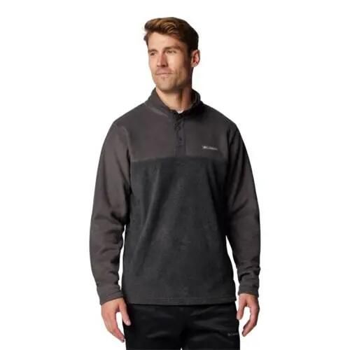 Bluza sportowa męska Columbia Steens Mountain. Szare bluzy bez kaptura Columbia, m, bez wzorów, z materiału, bez kaptura. Za 256.00 zł.