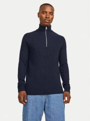 Jack&Jones Sweter Pannel 12258473 Granatowy Regular Fit. Niebieskie swetry rozpinane Jack&Jones, m, bez wzorów, z syntetyku, bez kołnierzyka, bez ramiączek. Za 79.99 zł.