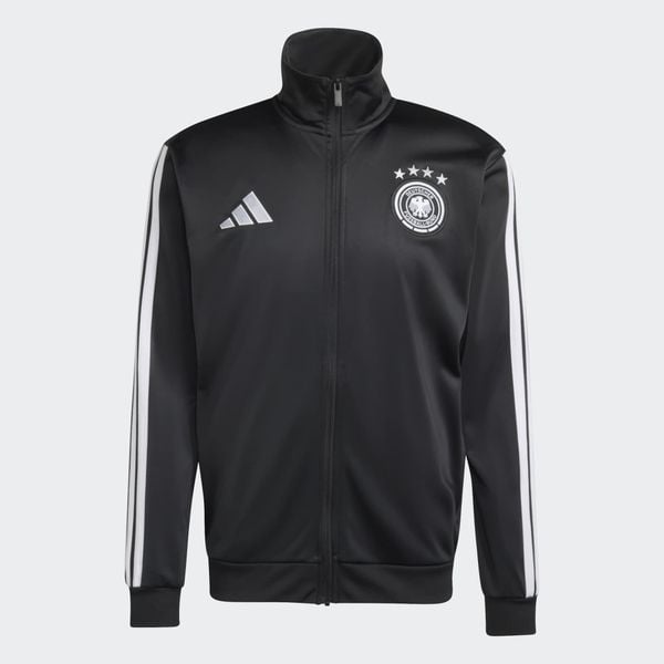 Kurtka dresowa piłkarska ADIDAS Niemcy. Kurtki Adidas, xl, bez wzorów, z dresówki, bez kaptura. Za 339.99 zł.