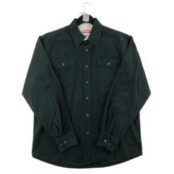 Second life - Koszula męska vintage Y2K Wrangler - Jak nowy. Czarne koszule Wrangler, l, bez wzorów, bez kołnierzyka, bez ramiączek. Za 85.16 zł.