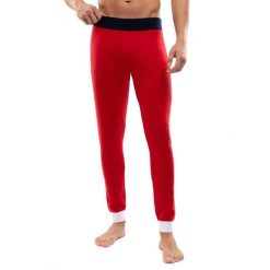 Męskie dzianinowe getry Siroko Innsbruck red. Czerwone legginsy długie sportowe SIROKO, l, bez wzorów, z dzianiny. Za 210.00 zł.