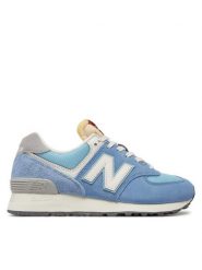New Balance Sneakersy U574RCA Niebieski. Niebieskie buty sportowe casual New Balance, bez wzorów, ze skóry, bez zapięcia. Za 339.99 zł.