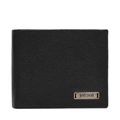 Portfel Just Cavalli. Czarne portfele Just Cavalli, bez wzorów. Za 274.99 zł.