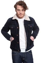 KURTKA ZIMOWA WRANGLER 124MJ SHERPA NAVY W4MSUP114 112129153. Niebieskie kurtki Wrangler, na zimę, s, bez wzorów, bez kaptura. Za 359.99 zł.