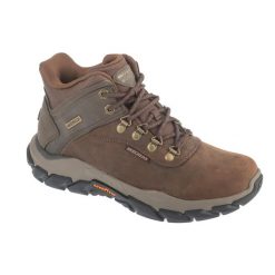 Buty zimowe męskie, Santoro - Relic. Brązowe buty turystyczne Skechers, na zimę, bez wzorów, bez zapięcia. Za 589.99 zł.