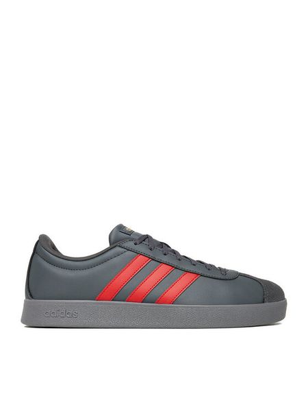 Adidas Sneakersy VL COURT BASE JR2211 Szary. Szare buty sportowe casual Adidas, bez wzorów, ze skóry, bez zapięcia. Za 259.99 zł.