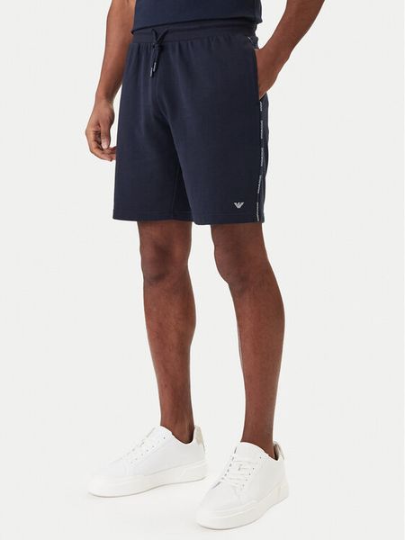 Emporio Armani Underwear Szorty sportowe EM000495 AF18887 UB102 Granatowy Regular Fit. Niebieskie krótkie spodenki sportowe Emporio Armani Underwear, m, bez wzorów, z bawełny. Za 331.99 zł.