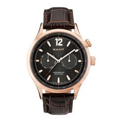 Zegarek "W70614 w kolorze brązowo-różowo złotym. Brązowe zegarki Hugo Boss, GANT. W wyprzedaży za 259.95 zł.