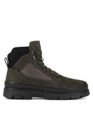 Rieker Revolution Lifestyle Trzewiki U1270-54 Zielony. Zielone botki sznurowane Rieker Revolution Lifestyle, bez wzorów, z nubiku, bez zapięcia. Za 463.00 zł.