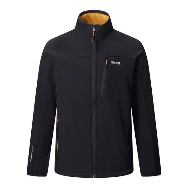 Męska Kurtka Soft Shell Mountdale. Czarne kurtki Regatta, m, bez wzorów, z elastanu, bez kaptura. Za 238.99 zł.