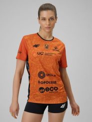 4F Koszulka meczowa replika domowa z sezonu 2025/26 uniseks 4F x Uni Opole - pomarańczowa XS. Brązowe t-shirty 4F, m, bez wzorów, z dzianiny, bez kołnierzyka, bez ramiączek. Za 179.99 zł.