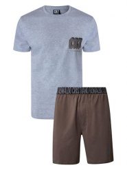 CR7 Piżama w kolorze brązowo-jasnoszarym rozmiar: XL. Brązowe piżamy CR7, xl, bez wzorów, z bawełny, bez ramiączek. Za 108.99 zł.