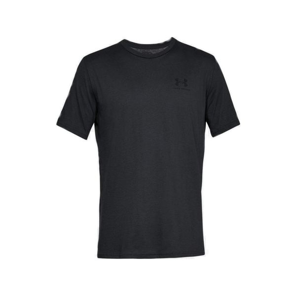 Podkoszulek Under Armour Sportstyle Left Chest, Mężczyźni. Czarne podkoszulki Under Armour, m, bez wzorów, z bawełny, bez ramiączek. Za 59.99 zł.