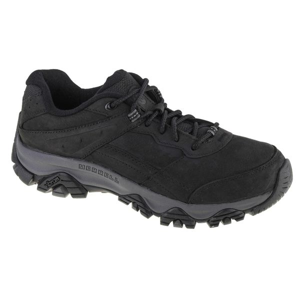 Buty do chodzenia Męskie Merrell MOAB ADVENTURE 3. Czarne buty turystyczne Merrell, bez wzorów, z materiału, bez zapięcia, trekkingowe. Za 499.99 zł.