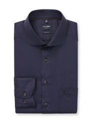 OLYMP Koszula "Luxor" - Modern fit - w kolorze granatowym rozmiar: 38. Niebieskie koszule Olymp, bez wzorów, z bawełny, bez kołnierzyka, bez ramiączek. Za 117.73 zł.