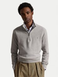 Polo Ralph Lauren Sweter 710B18060009 Szary jasny Regular Fit. Szare swetry rozpinane Polo Ralph Lauren, m, bez wzorów, z bawełny, bez kołnierzyka, bez ramiączek. Za 949.99 zł.
