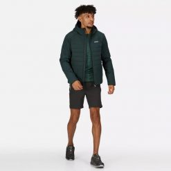 Męska Kurtka Przejściowa Daxford. Zielone kurtki Regatta, na zimę, m, bez wzorów, z materiału, z kapturem. Za 78.99 zł.